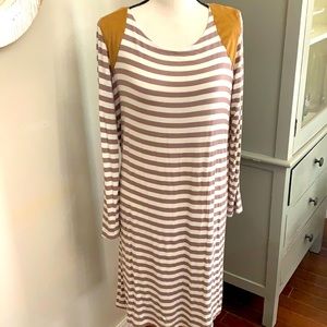 Caralase striped midi length dress size L